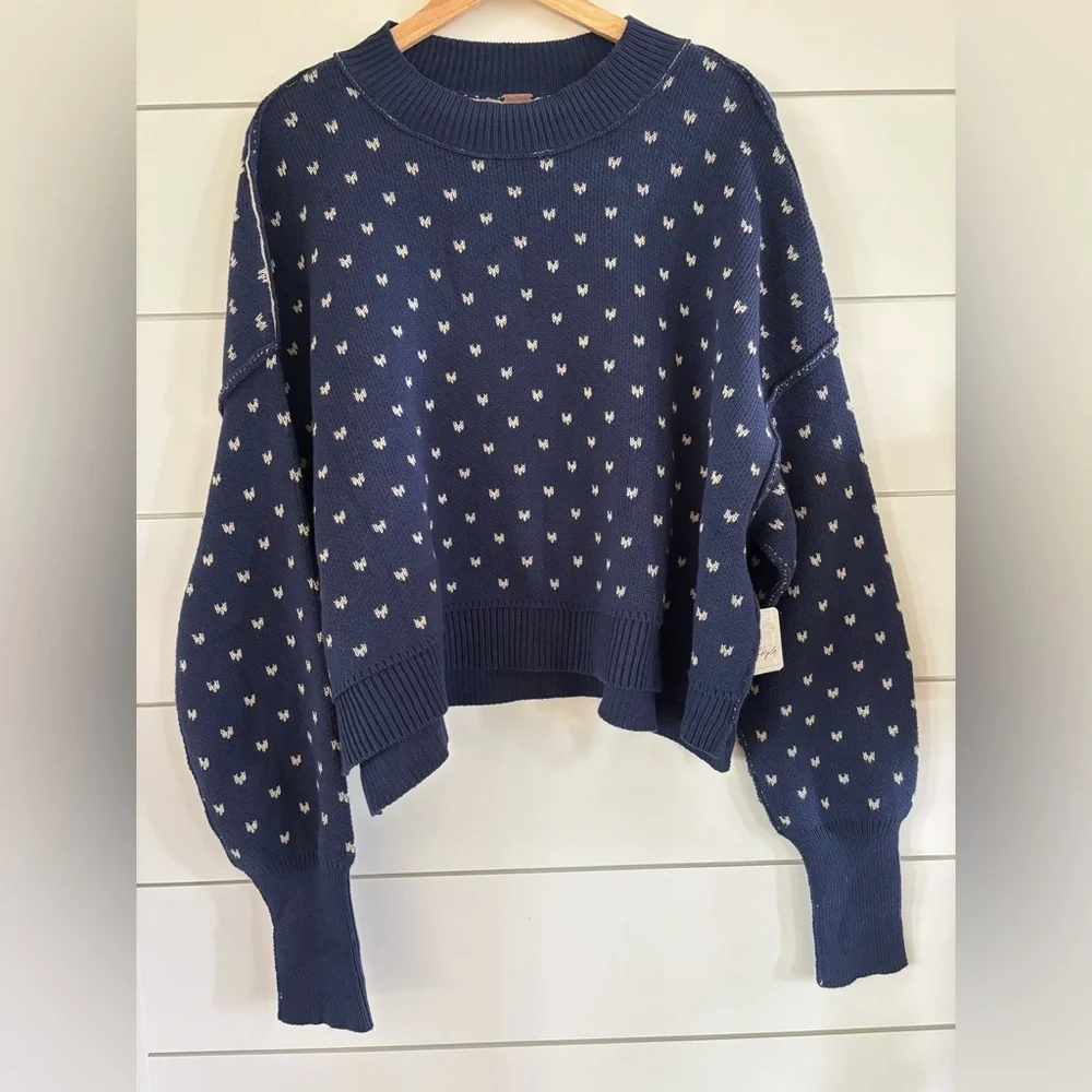 Free People Easy Street Patterned Sweater NWT - Picture 2 of 3